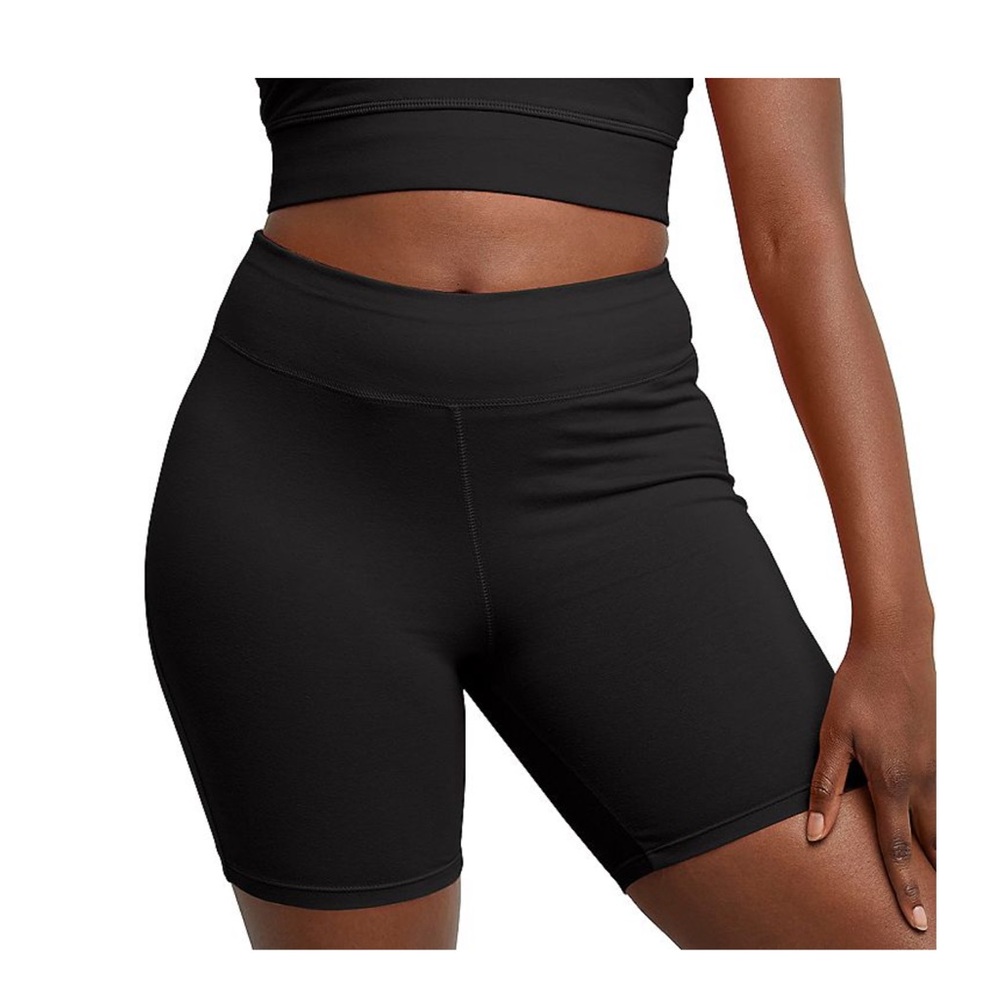 Hanes Women's Black Bike Shorts GUC Size M